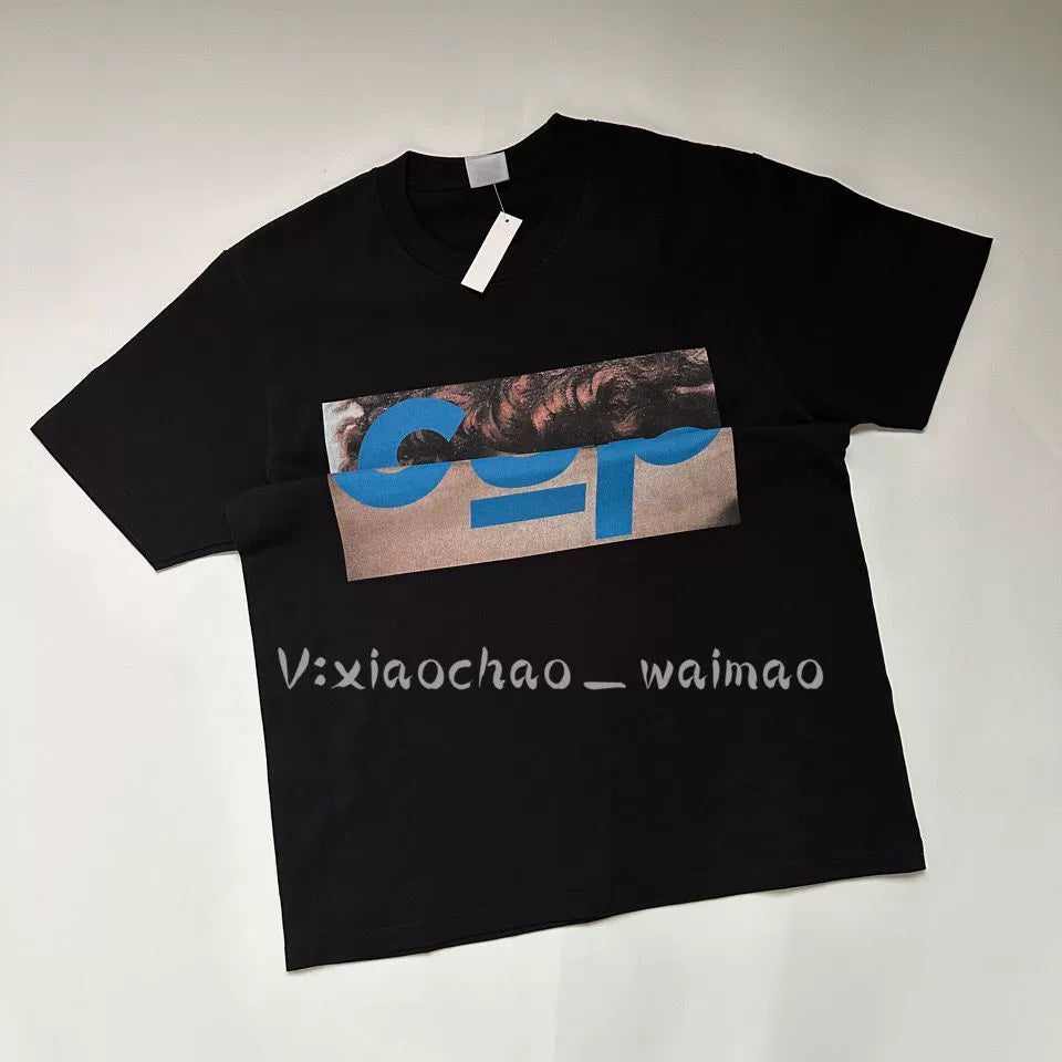 270 grams! Street Fashion 24 23SS Men's and Women's Short Sleeve T-Shirts Cotton Loose