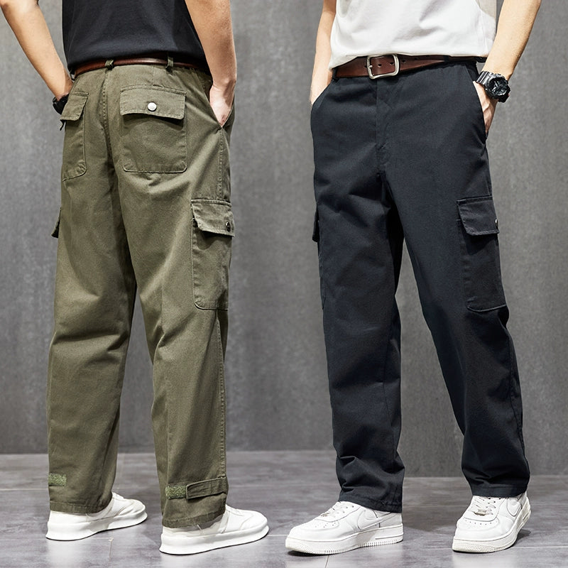 Pants worn for work, men's wear-resistant construction workers, construction site overalls, security pants, men's summer work clothes thin