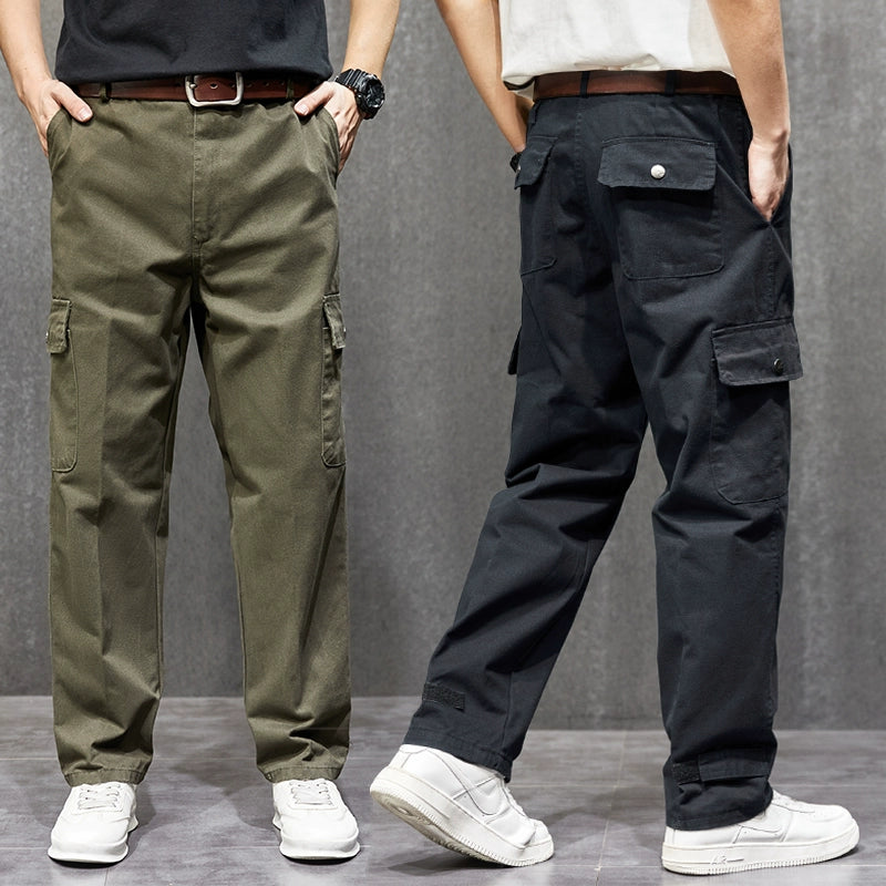 Pants worn for work, men's wear-resistant construction workers, construction site overalls, security pants, men's summer work clothes thin