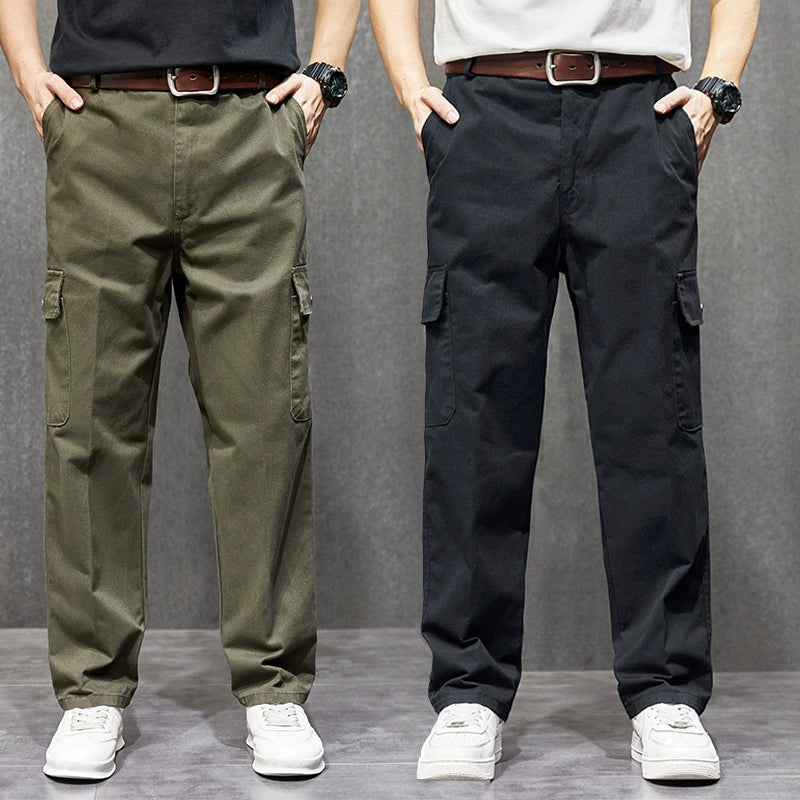 Pants worn for work, men's wear-resistant construction workers, construction site overalls, security pants, men's summer work clothes thin