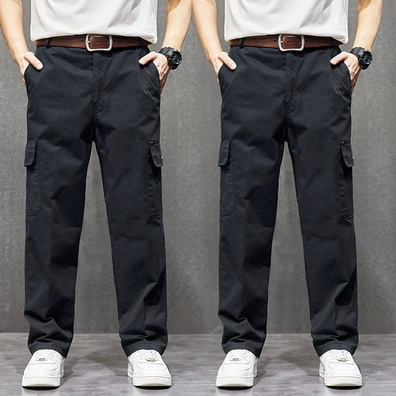 Pants worn for work, men's wear-resistant construction workers, construction site overalls, security pants, men's summer work clothes thin