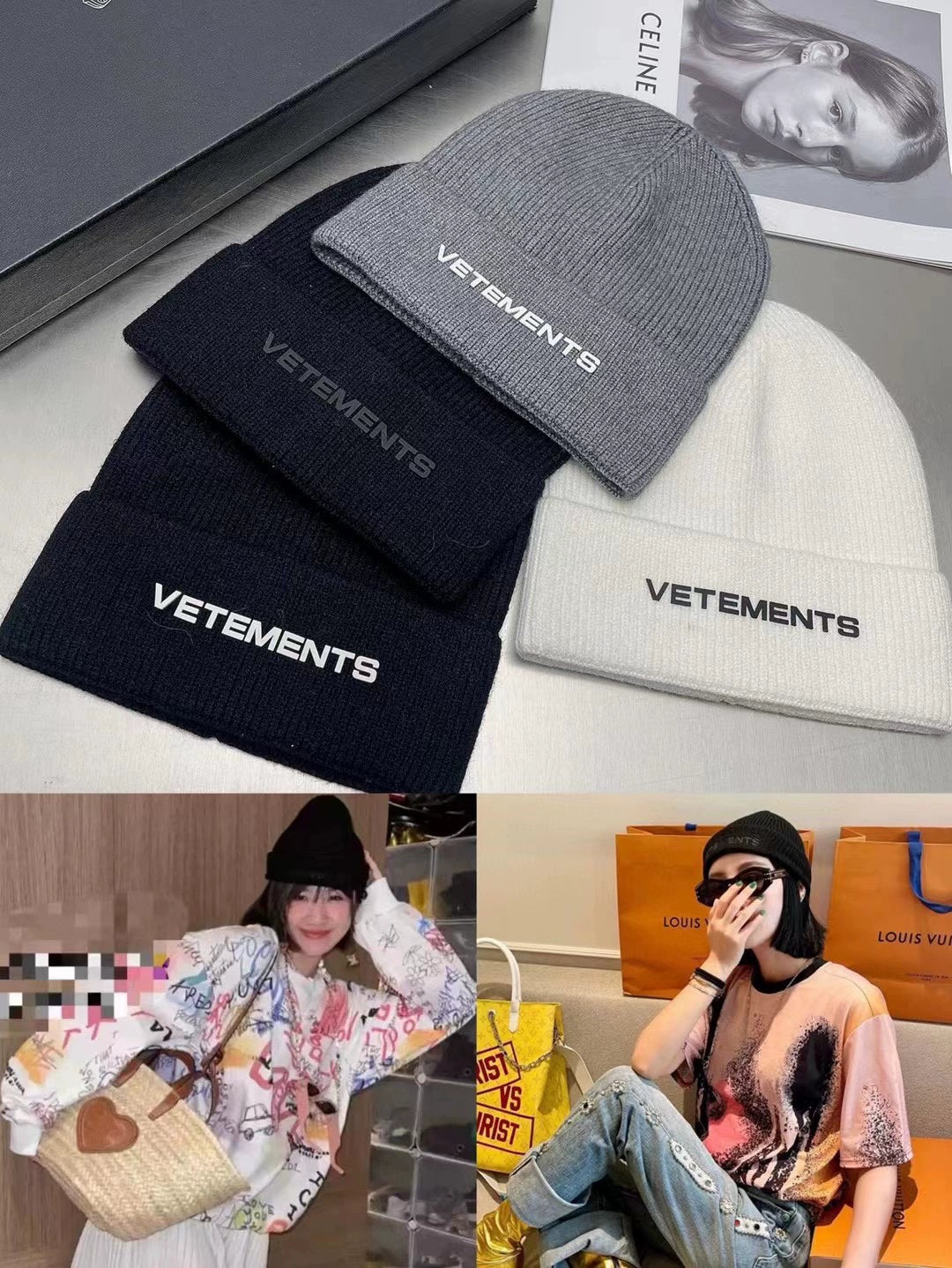 VETEMENTS men's and women's beanie