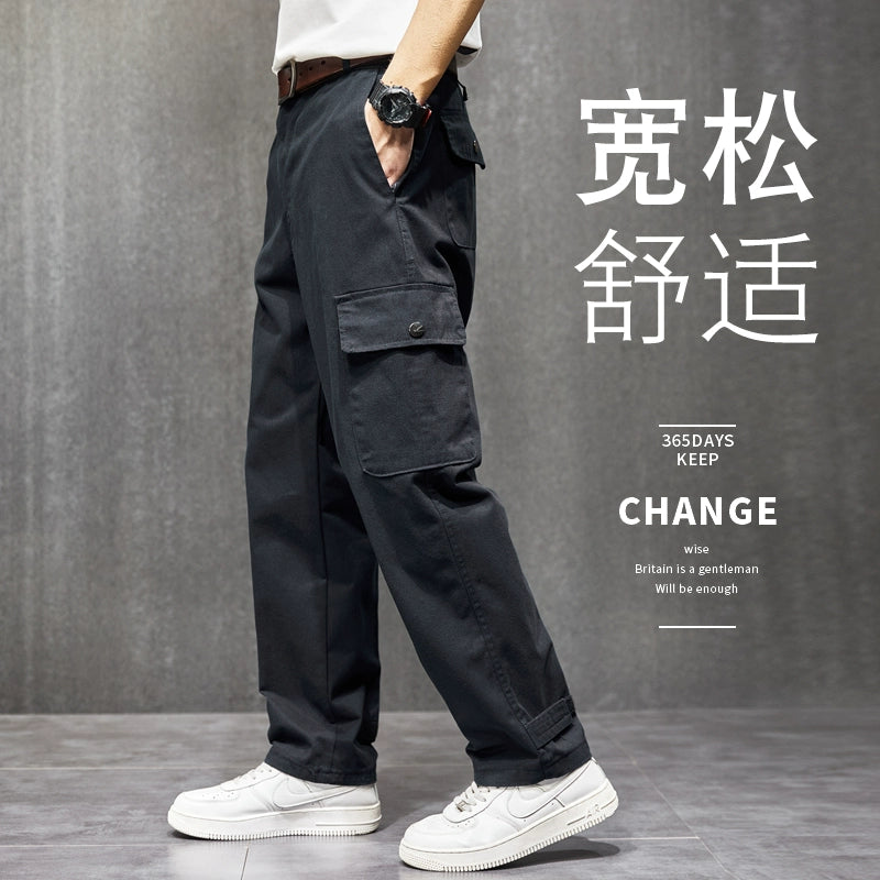 Pants worn for work, men's wear-resistant construction workers, construction site overalls, security pants, men's summer work clothes thin