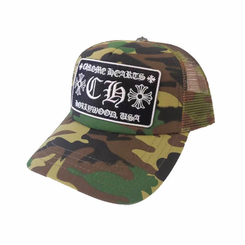 CH Crowe Hat Embroidered Fashion Hip Hop Sunshade Mesh Hat Female Pingyang Baseball Cap