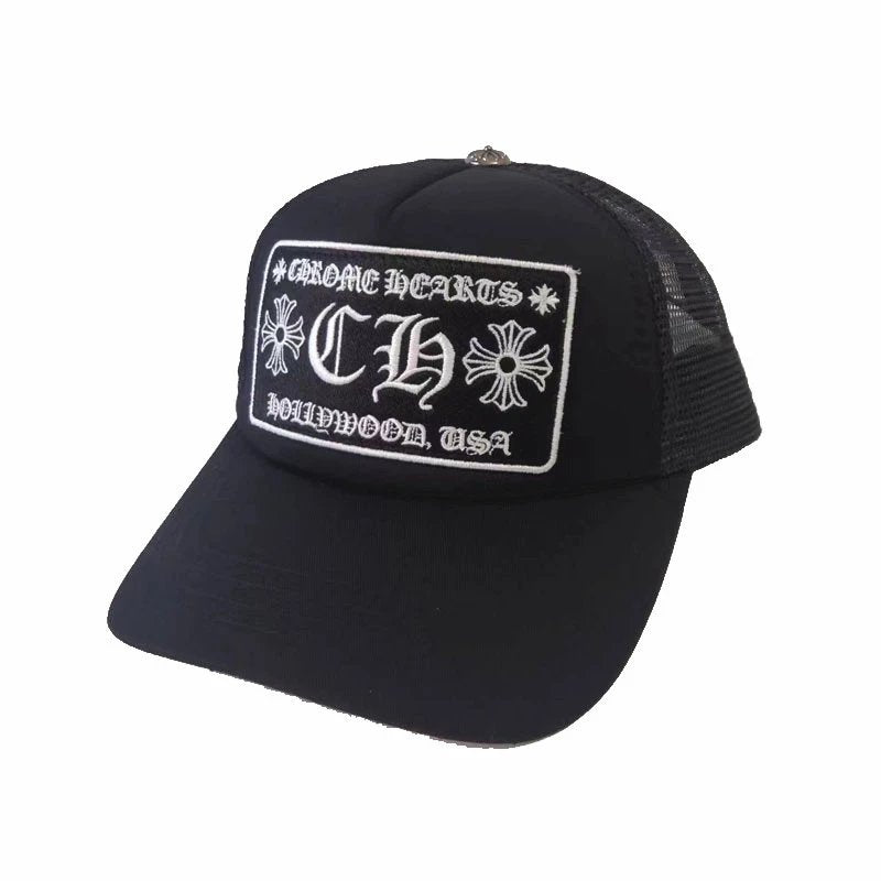 CH Crowe Hat Embroidered Fashion Hip Hop Sunshade Mesh Hat Female Pingyang Baseball Cap