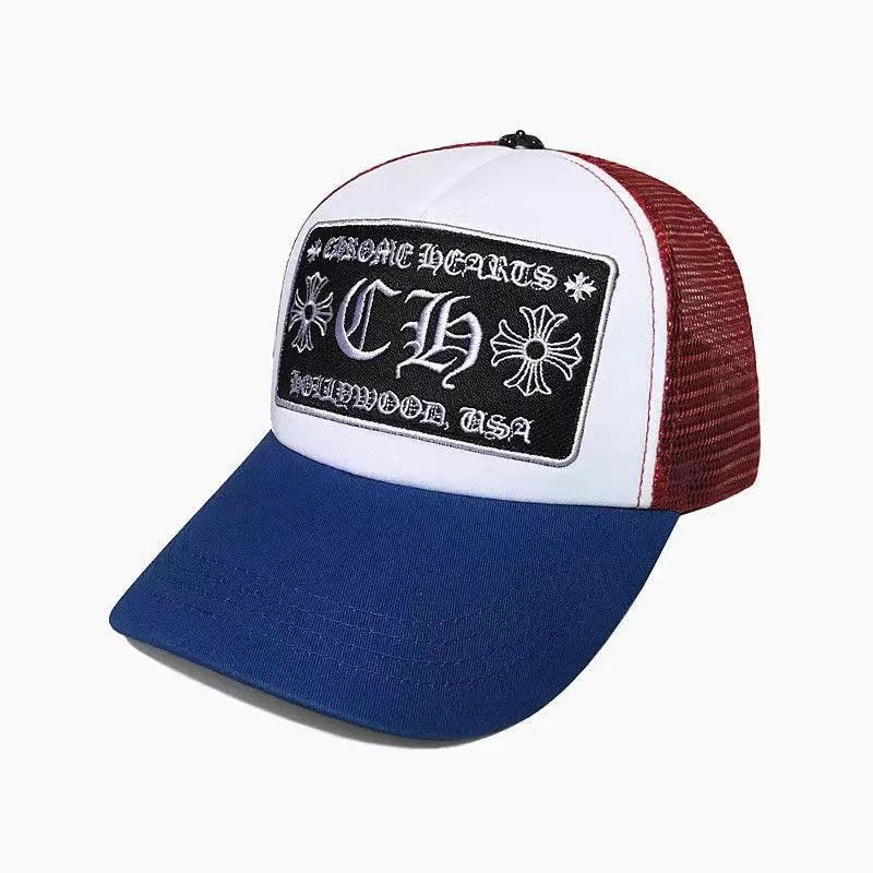 CH Crowe Hat Embroidered Fashion Hip Hop Sunshade Mesh Hat Female Pingyang Baseball Cap